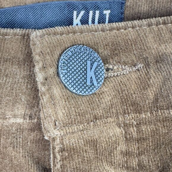Kut From The Kloth Diana Fab Ab Skinny Corduroy Pants Brown 16P Petite High Rise - Picture 5 of 15